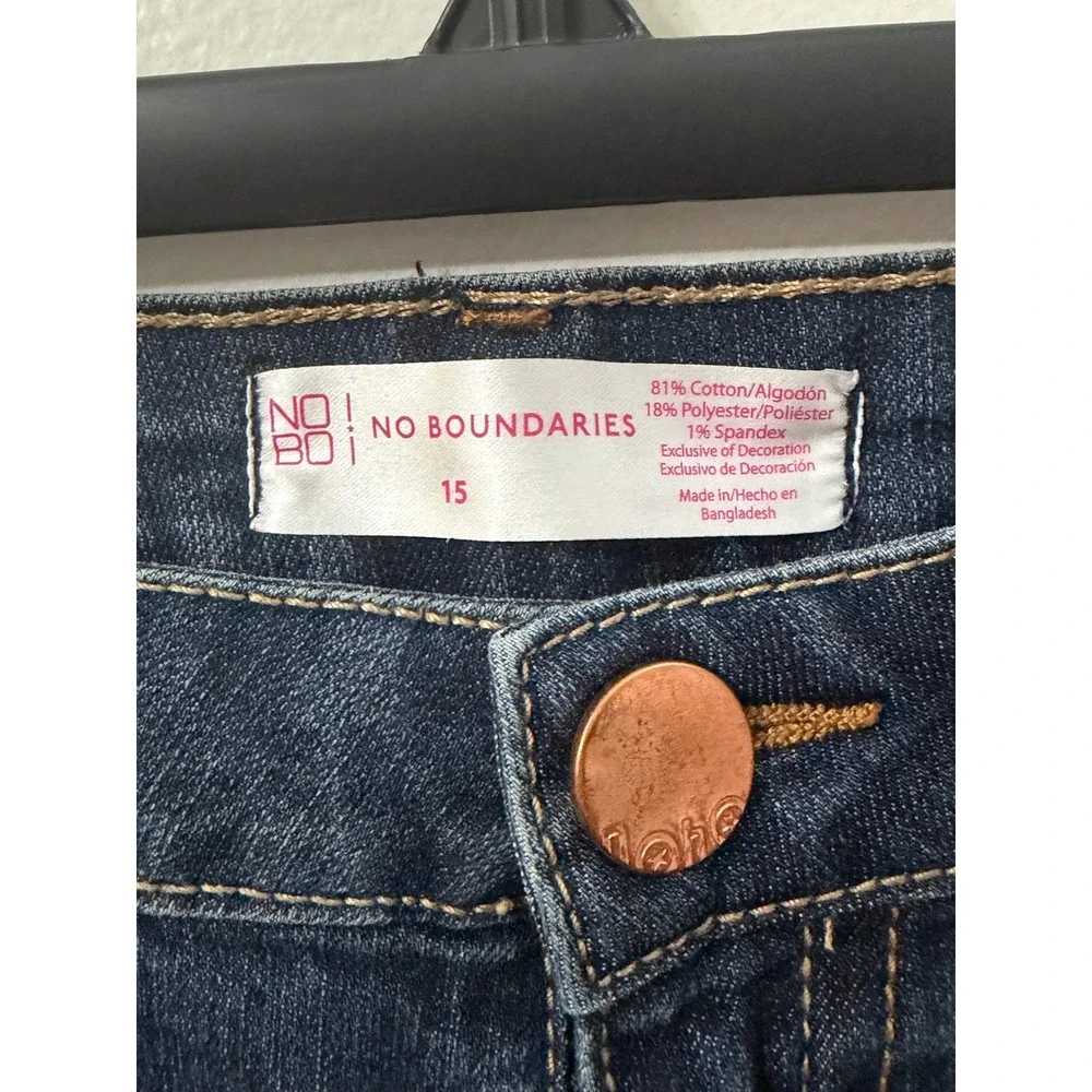 No Boundaries | Bootcut Dark Wash Denim Jeans | Size 15 || Blue|